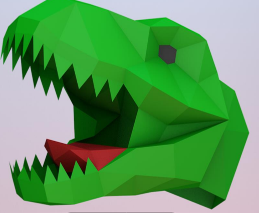 Mascara tiranosaurio
